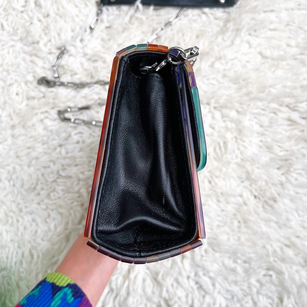 RAFE New York Crossbody Melissa Clutch/Crossbody Multi Color Acrylic Clutch - Picture 7 of 14